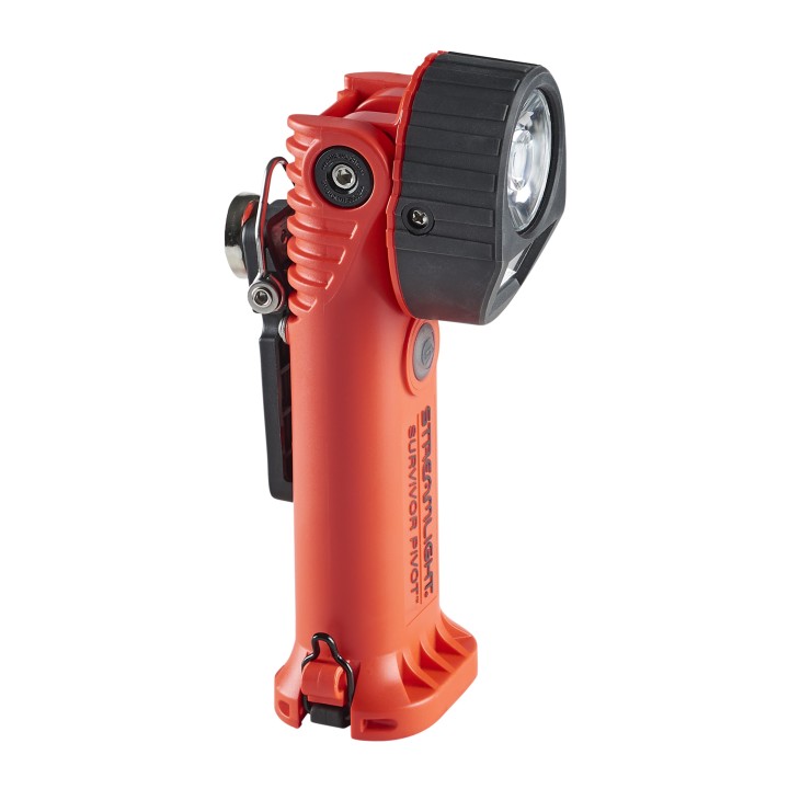 Survivor Pivot Magnet ATEX - 230V AC/12V DC (Alkaline battery carrier not included) - Orange