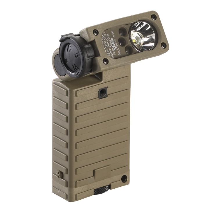 Sidewinder - modèle Aviation -LEDS Blanche, Verte, Bleue et IR.  Inclus 2 piles “AA” alkaline batteries - Blister
