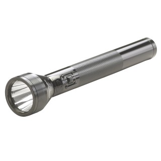 Torche Aluminium 450lm portée 529m rechargeable avec 2 manchons de recharge 230V AC / 12V DC 770gr. / 33.3cm