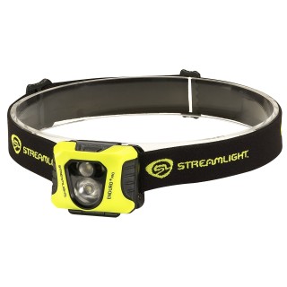 Enduro Pro - frontale avec 3 piles Alkalines AAA , élastique bandeau - Blister - Noire/Jaune