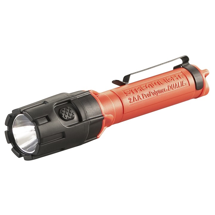 Dualie 2AA Torche avec 2 piles Alkalines AA. boîte - Orange (ATEX/IECEX)
